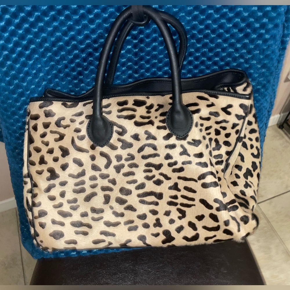 Mark and Gram custom made real leopard skin and leather. Sold SOLD